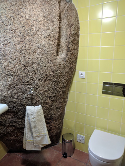 トイレにも岩！