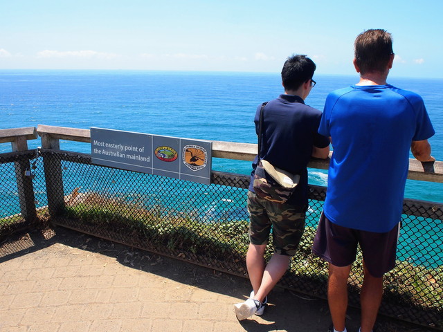 「Most Easterly Point of the Australian Mainland」の表示